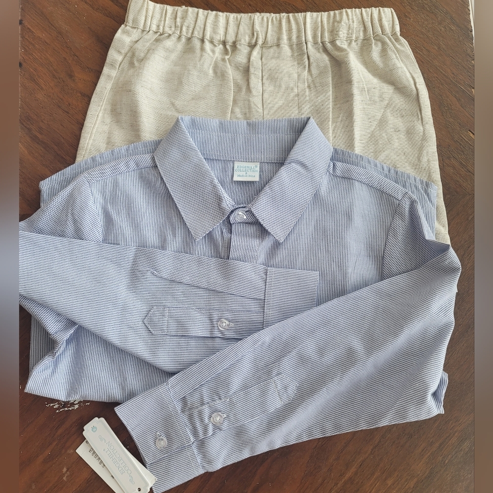 Edgehill Collection Blue Striped Shirt - Picture 2 of 8